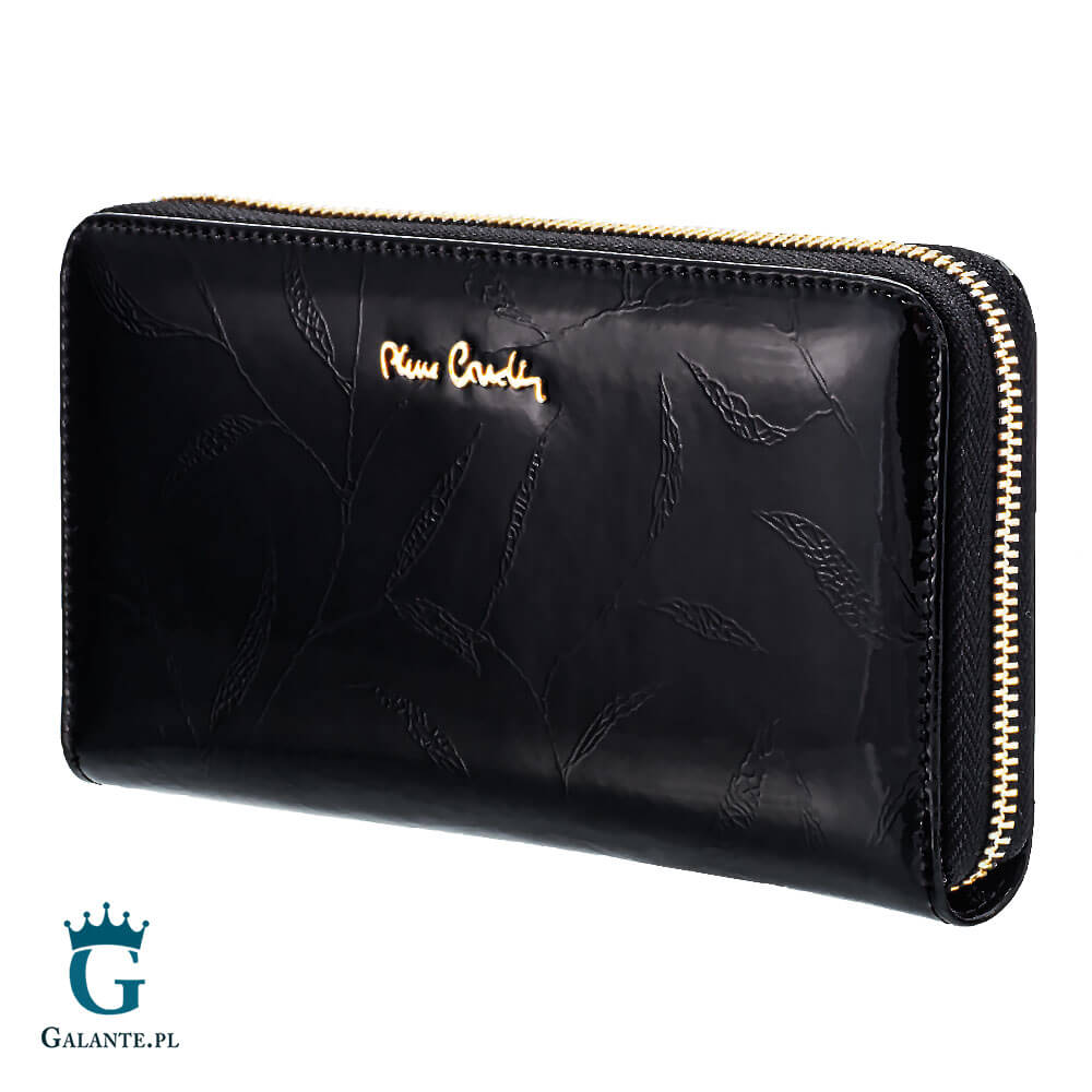 Duży portfel damski skórzany Pierre Cardin niebieski