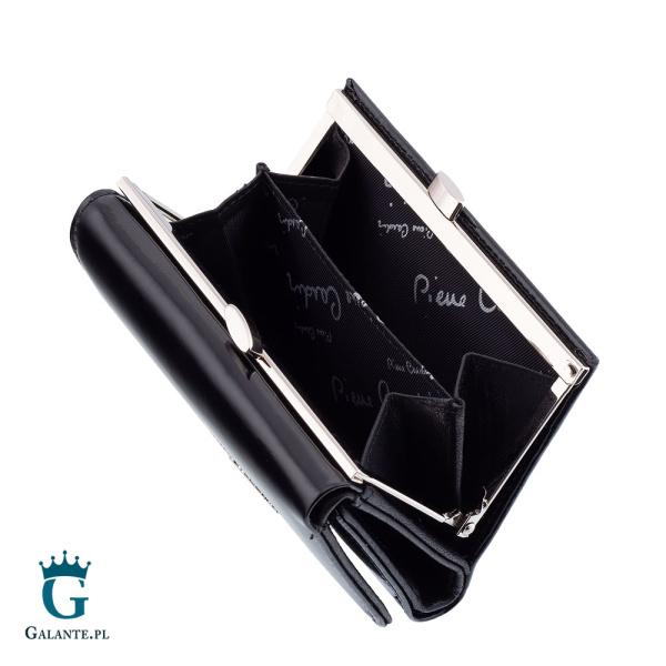 Portfel Damski Pierre Cardin zapinany na bigiel 02 LEAF 117 – Czarny