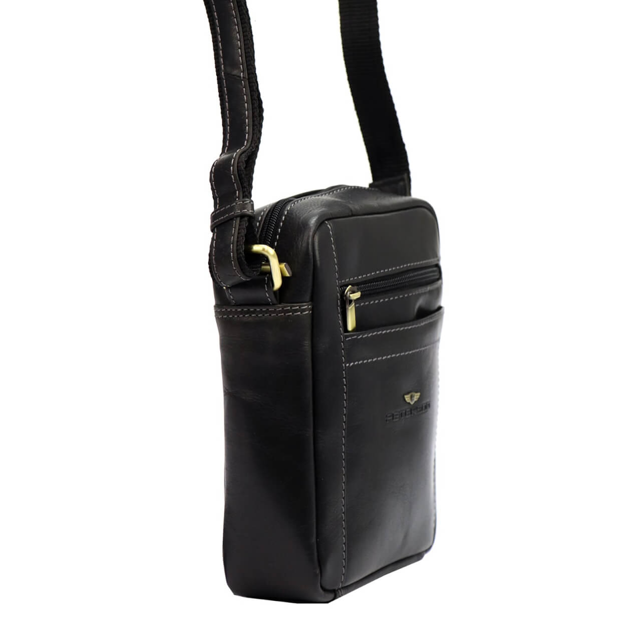 img_3873 Skórzana saszetka męska PETERSON 117 czarna