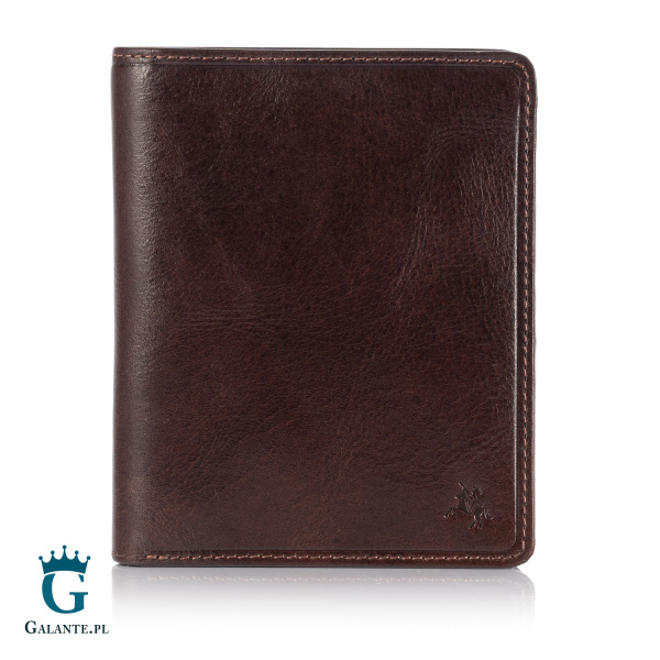 Portfel na karty i banknoty Visconti TSC-49 RFID – brązowy ciemny