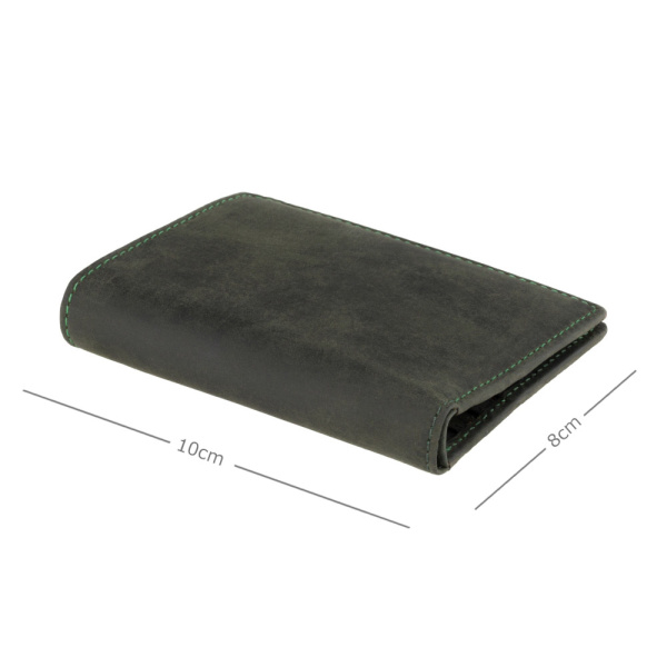 Skórzana banknotówka Visconti Hunter V-705 zielona