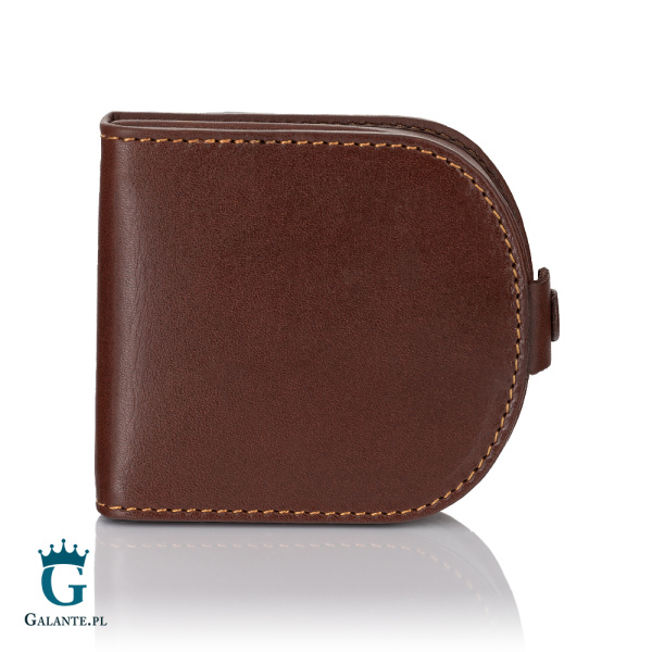 Skórzany portfel męski Podkówka Visconti TRY-5 brązowy