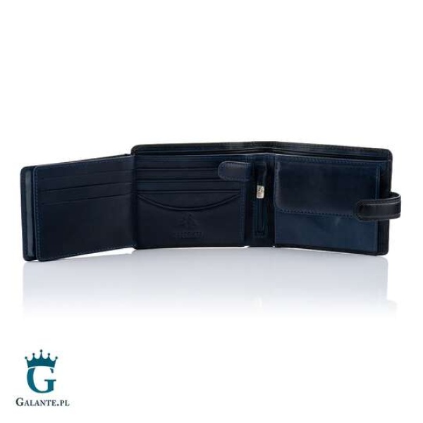 Portfel męski Visconti TR-35 RFID – granatowy