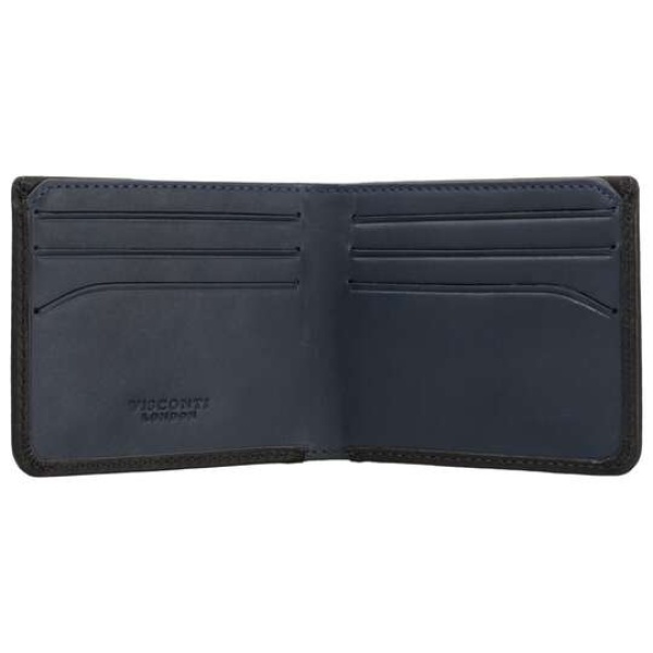 Cienka skórzana banknotówka męska Visconti VSL-42 z RFID – grafitowy