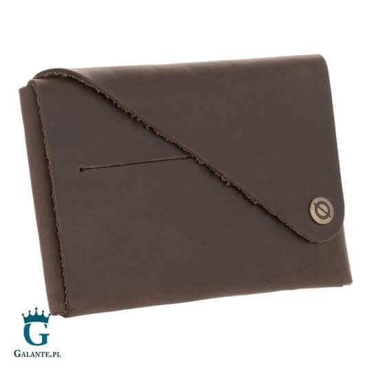 Cienka skórzana banknotówka męska Visconti VSL-42 z RFID – grafitowy