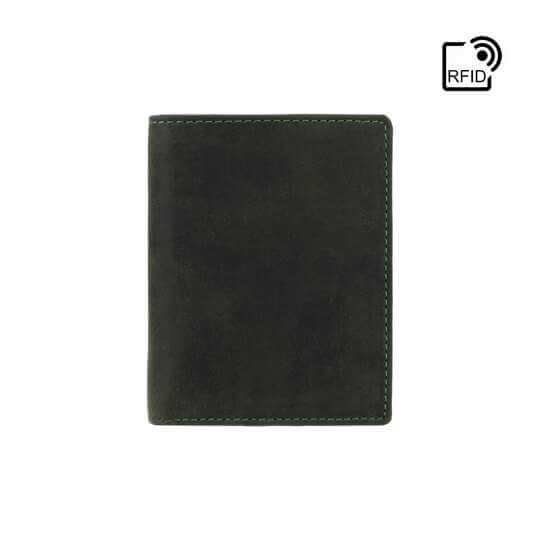 Skórzana banknotówka Visconti Hunter V-705 zielona