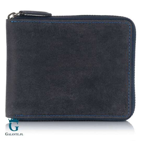 Portfel męski na zamek Visconti V-702 Hunter RFID – granatowy