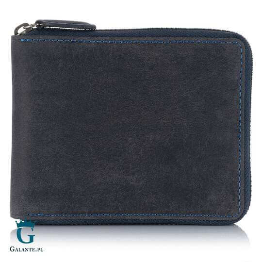Skórzana banknotówka Visconti Hunter V-705 RFID – granatowy