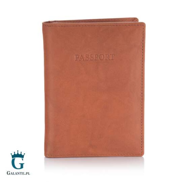 Skórzane etui na paszport Visconti V-2201 brązowe