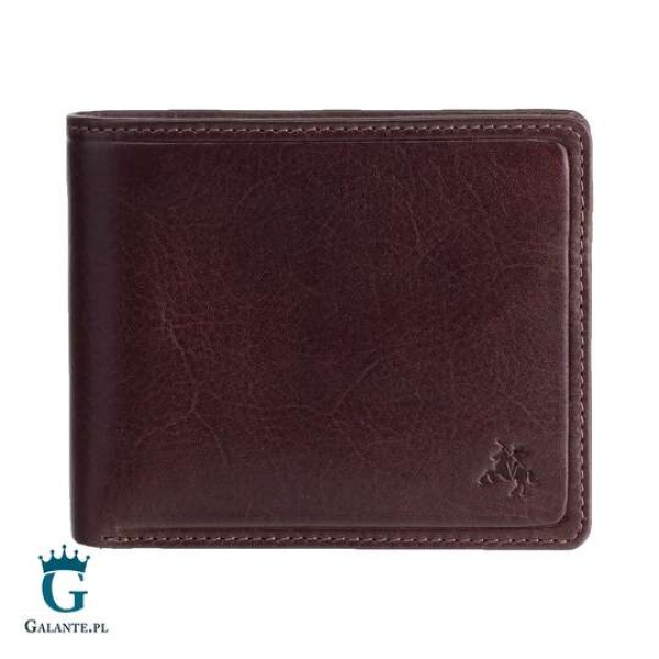 Mały portfel skórzany Visconti TSC-46 RFID – brązowy