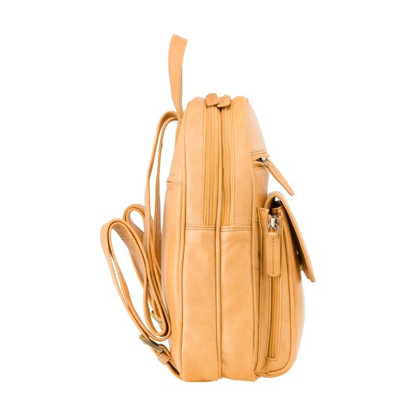 Skórzany plecak damski Visconti V-01433 beżowy