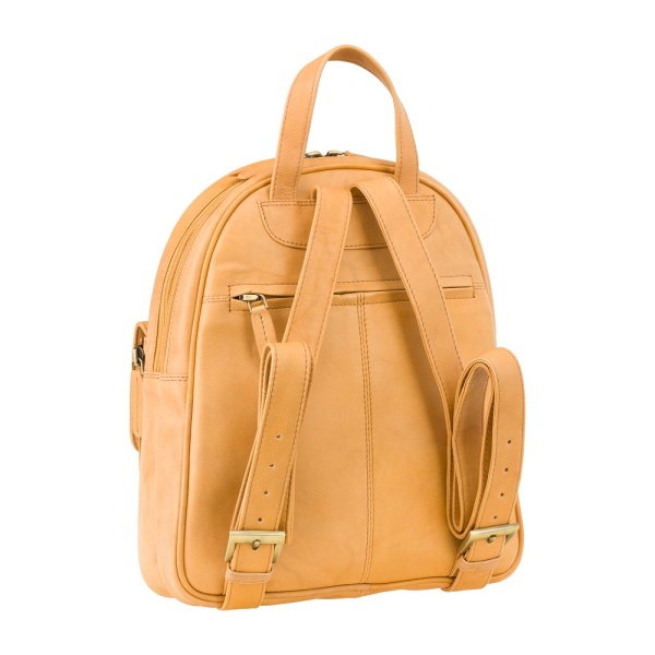 Skórzany plecak damski Visconti V-01433 beżowy