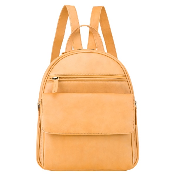 Skórzany plecak damski Visconti V-01433 beżowy