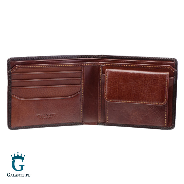 Portfel Męski Visconti Atelier AT-60 RFID – brązowy