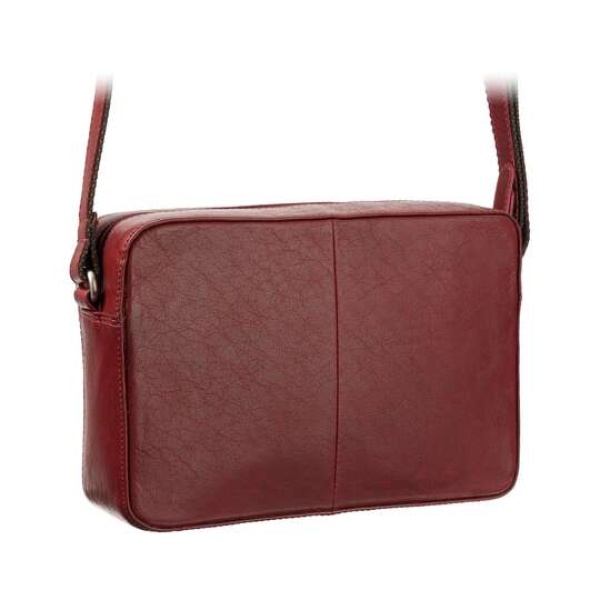 Mała skórzana listonoszka czerwona Visconti S-41