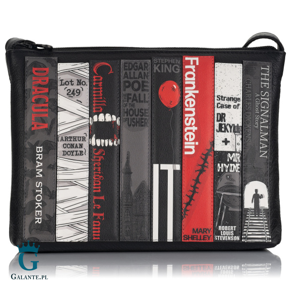 Mała skórzana listonoszka damska Horrory Yoshi