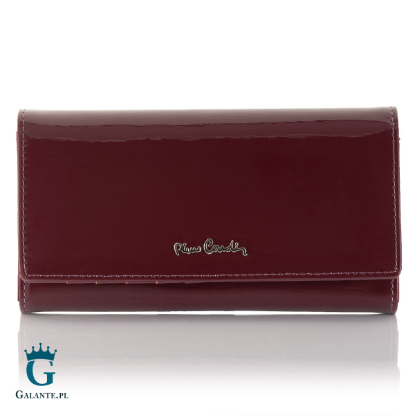 Damski Portfel Pierre Cardin Lakierowany na zatrzask 05 LINE 100 – fioletowy