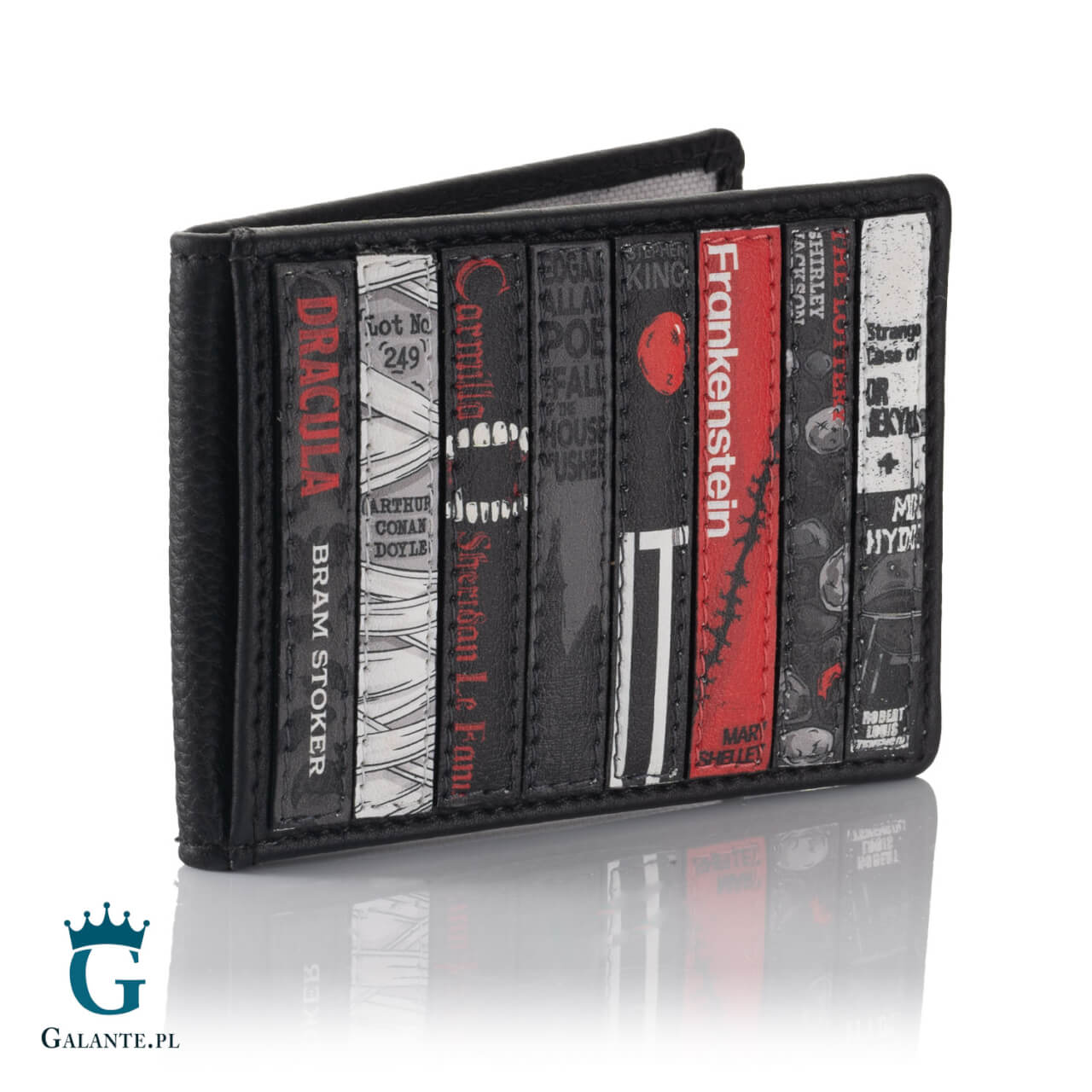 Czarny Skórzany Portfel Męski Orzeł Polski PETERSON 304P-02