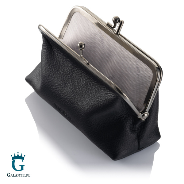 Czarna skórzana bilonówka damska Horrory Yoshi