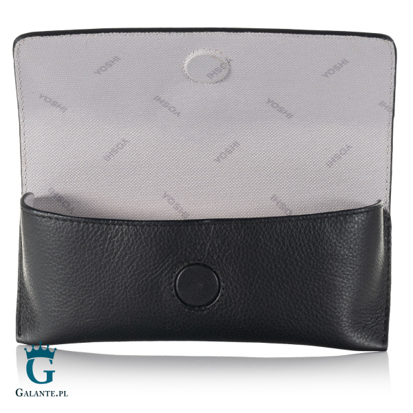 Skórzane damskie etui na okulary Nocne Koty Yoshi Y4308