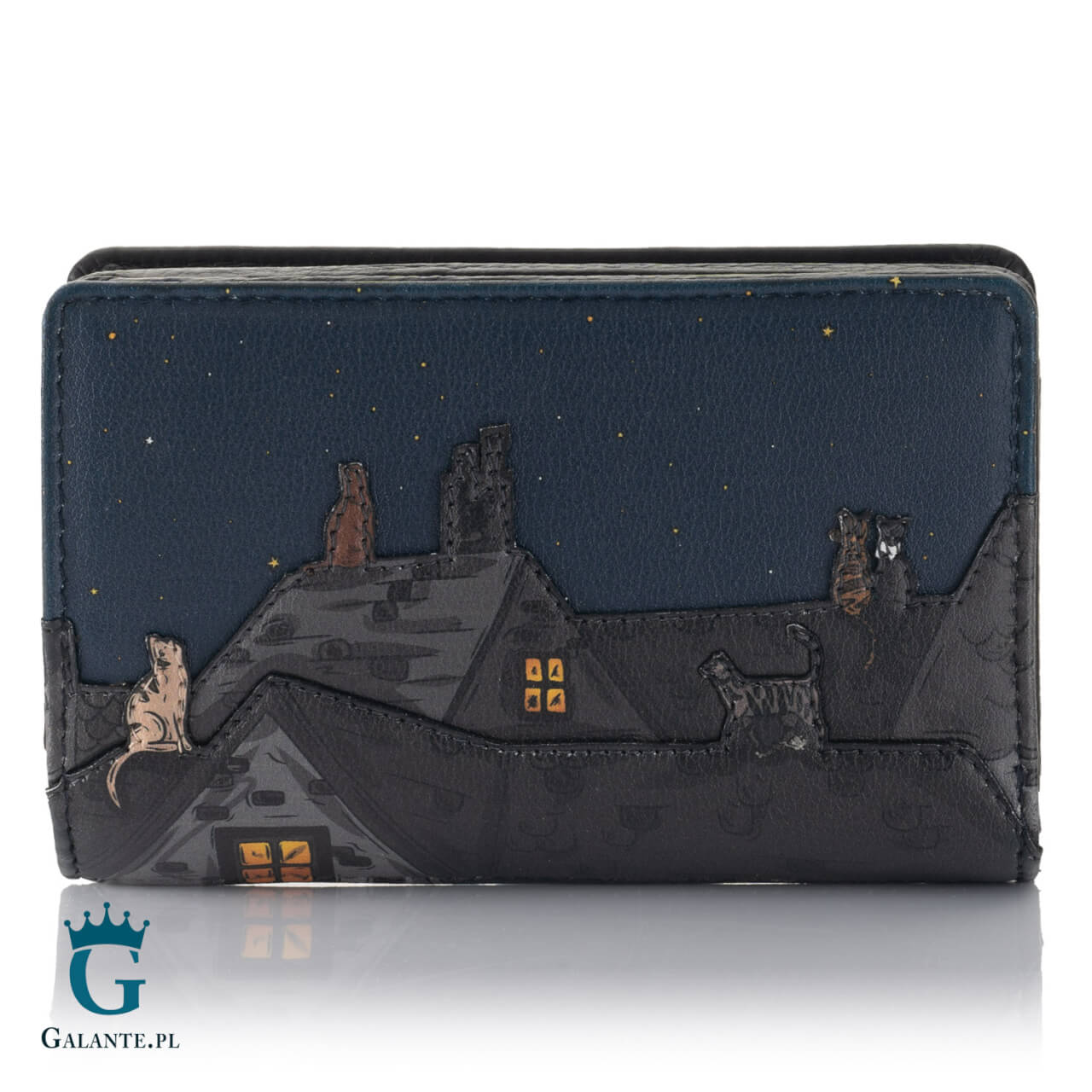 Wiśniowe damskie etui na okulary Literatura Yoshi