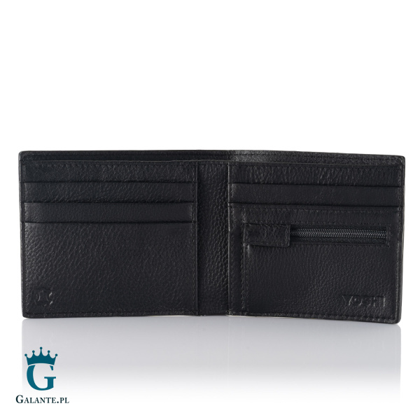 Czarny skórzany portfel męski Horrory Yoshi Y2378 RFID