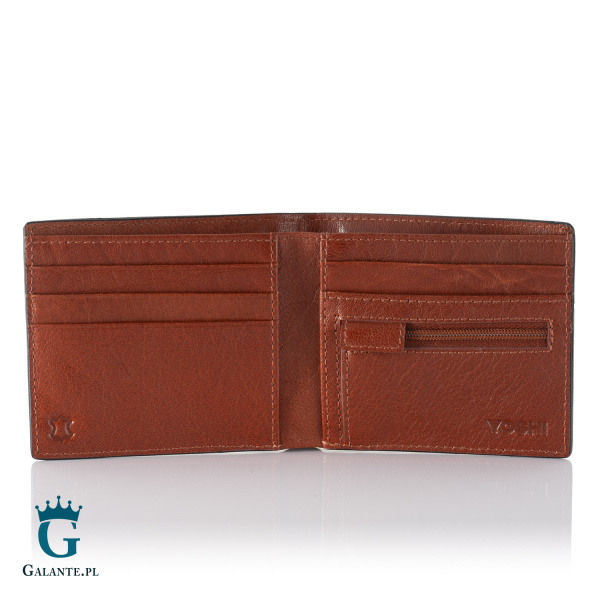 Skórzany portfel męski Literatura Yoshi Y2378 z RFID