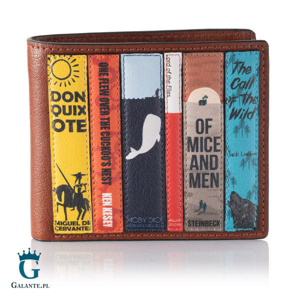 Skórzany portfel męski Literatura Yoshi Y2378 z RFID