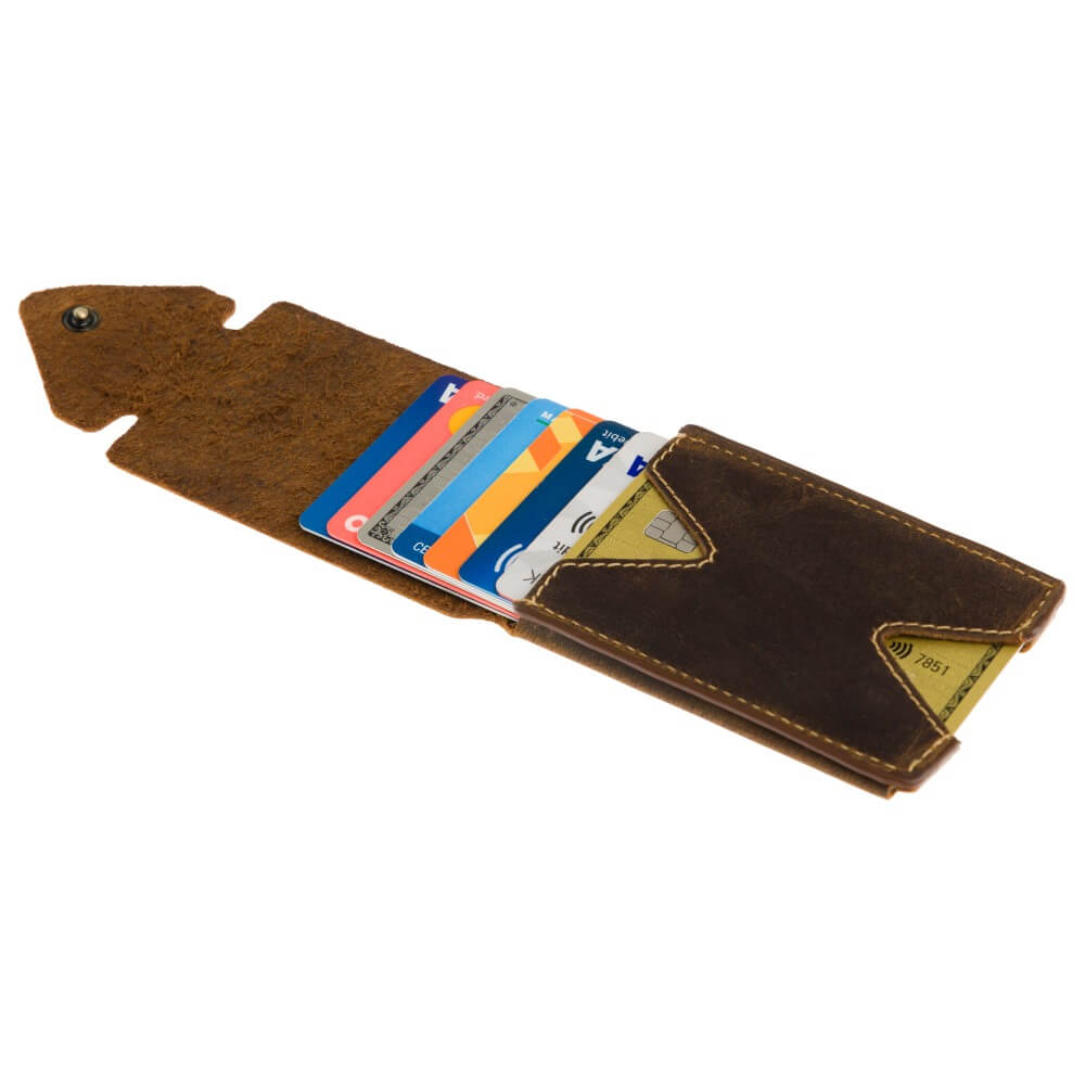 Skorzany-Mikro-Portfel-na-Karty-i-Banknoty-Visconti-RW-54-30442 Skórzany Mikro Portfel na Karty i Banknoty Visconti RW-54 – brązowy