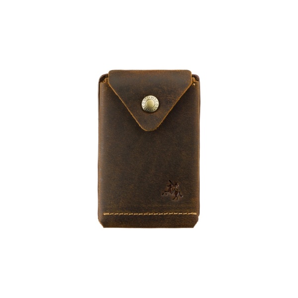 Skórzany Mikro Portfel na Karty i Banknoty Visconti RW-54 – brązowy