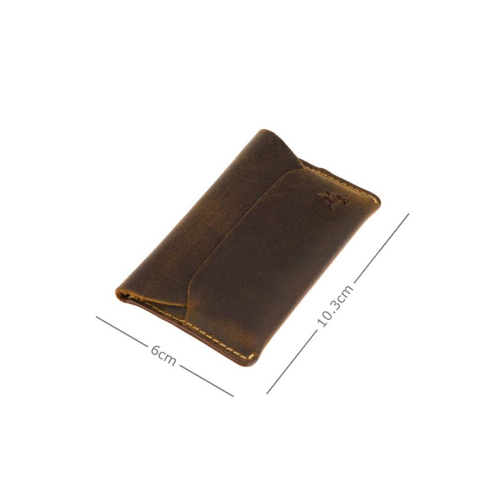 RW52_Akira_Oil_Tan_5 Skórzany Mikro Portfel na Karty i Banknoty Visconti RW-52 brązowy