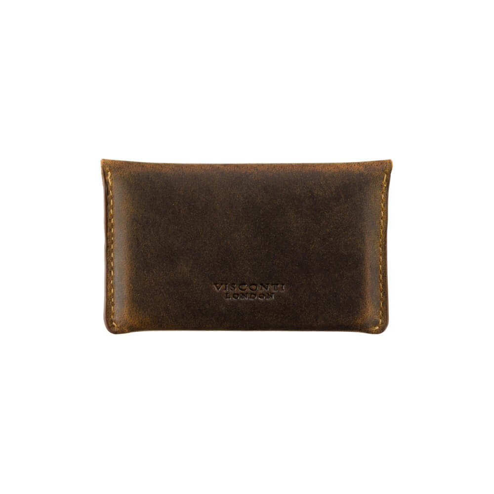 RW52_Akira_Oil_Tan_3 Skórzany Mikro Portfel na Karty i Banknoty Visconti RW-52 brązowy