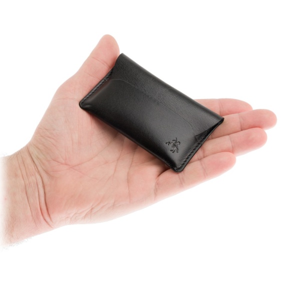 Skórzany Mikro Portfel na Karty i Banknoty Visconti RW-52 – czarny