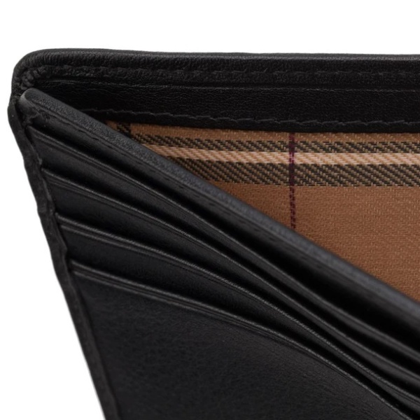 Skórzany portfel męski z opaską Visconti BN-3 z RFID – czarny