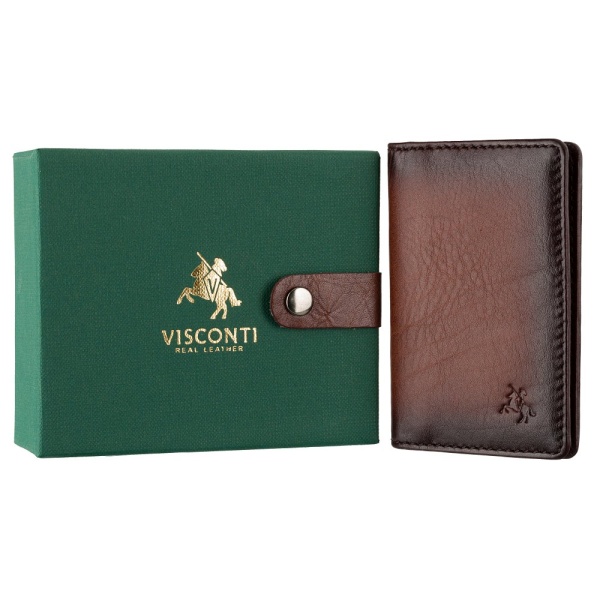 Skórzane etui na karty Visconti Atelier AT-55