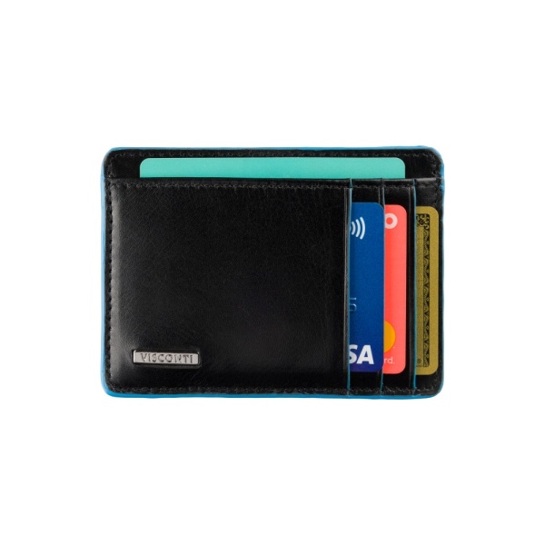 Eleganckie etui na karty i dokumenty Visconti ALP-91 z RFID – czarny