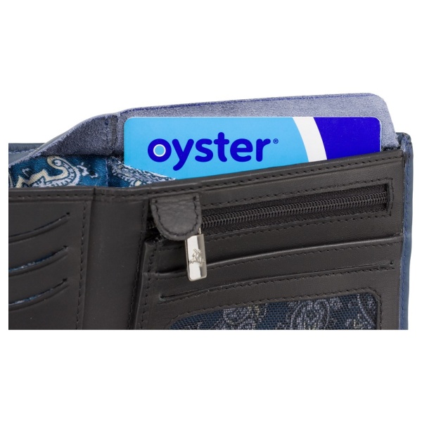 Cienki Dwukolorowy Portfel Męski Visconti VSL-33 RFID – niebieski