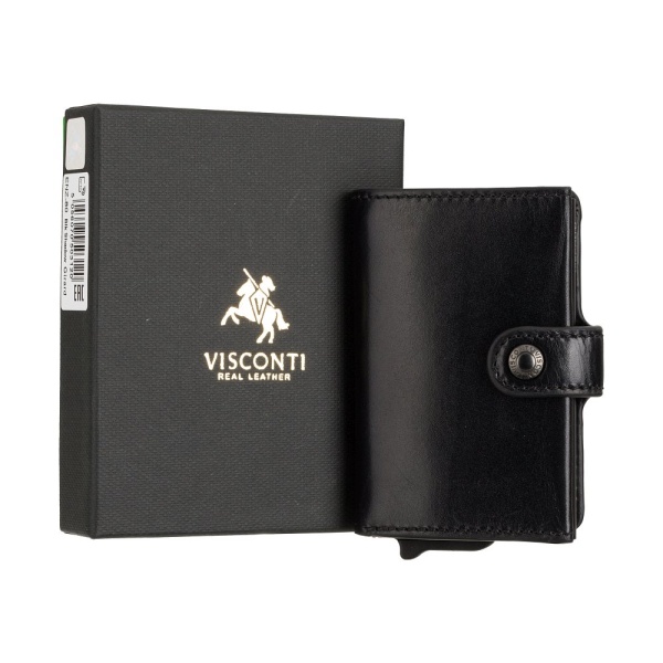 Mini banknotówka męska z podajnikiem kart Visconti ENZ-80 RFID