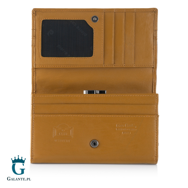 Portfel damski Pierre Cardin ze skóry naturalnej TILAK130 455 – żółty