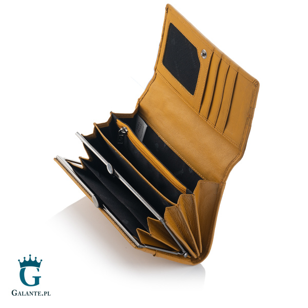 Portfel damski Pierre Cardin ze skóry naturalnej TILAK130 455 – żółty