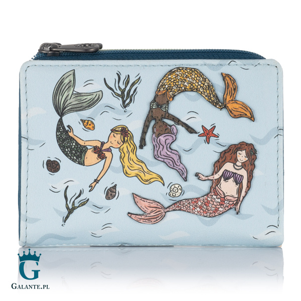 Portfelik skórzany dla dziewczynki Syreny Yoshi