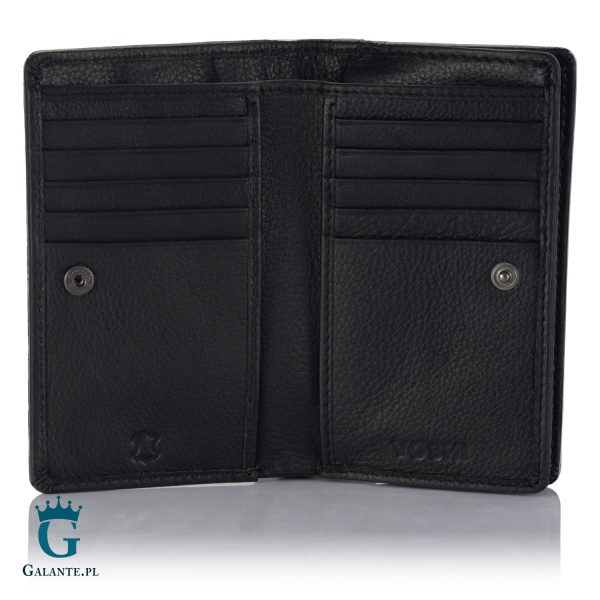 Skórzany portfelik damski Lata 80te Yoshi Y1089