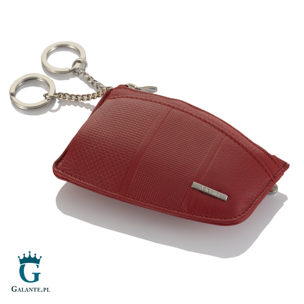 Skórzane etui na klucze Valentini 157-525 – czerwone