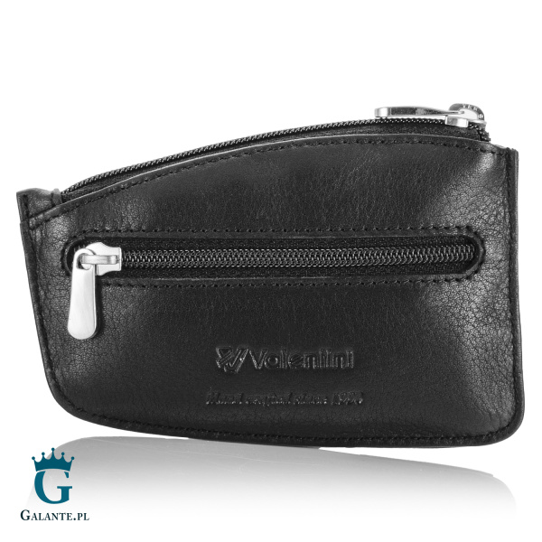 Skórzane etui na klucze Valentini 157-525 – czarne