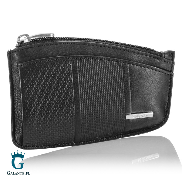 Skórzane etui na klucze Valentini 157-525 – czarne
