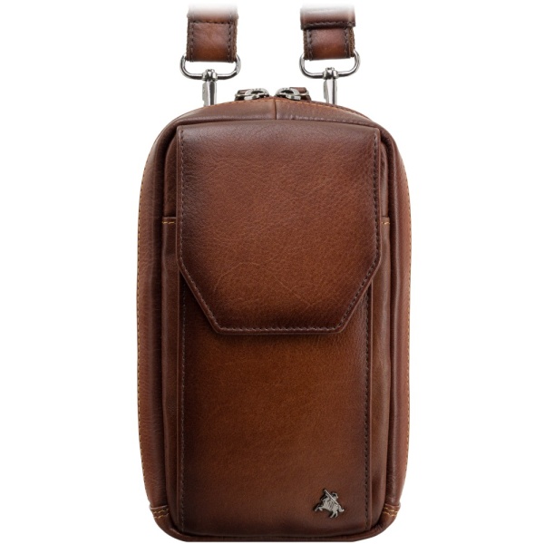 Skórzana saszetka podróżna Visconti Atelier AT-45 – brązowa