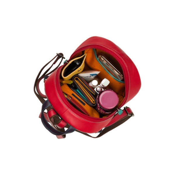 Mały skórzany plecaczek damski Visconti kolorowy