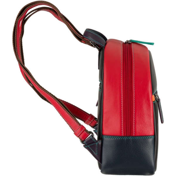 Mały skórzany plecaczek damski Visconti kolorowy