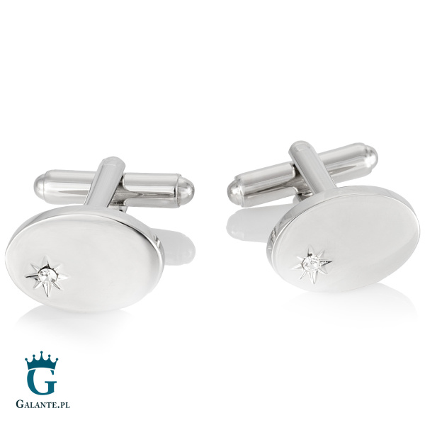 Spinki do mankietów z kryształem PS-258