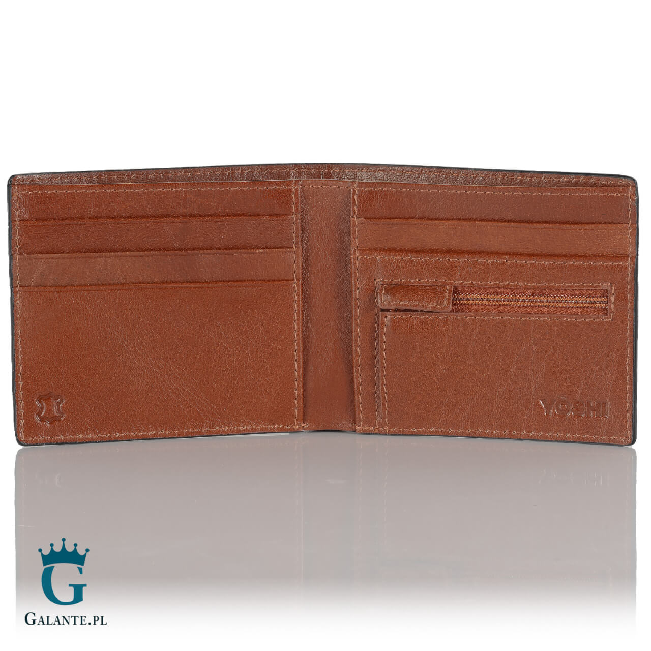 Skórzany portfel męski Oset Górski Yoshi Y2378